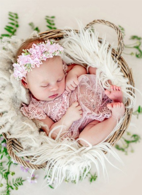 Fotomagnete zur Geburt Blumenpräsens