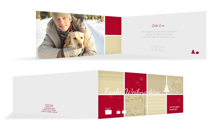 Foto Weihnachtsgrußkarte Frohes Fest