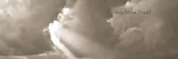 Dankeskarte Himmel quer