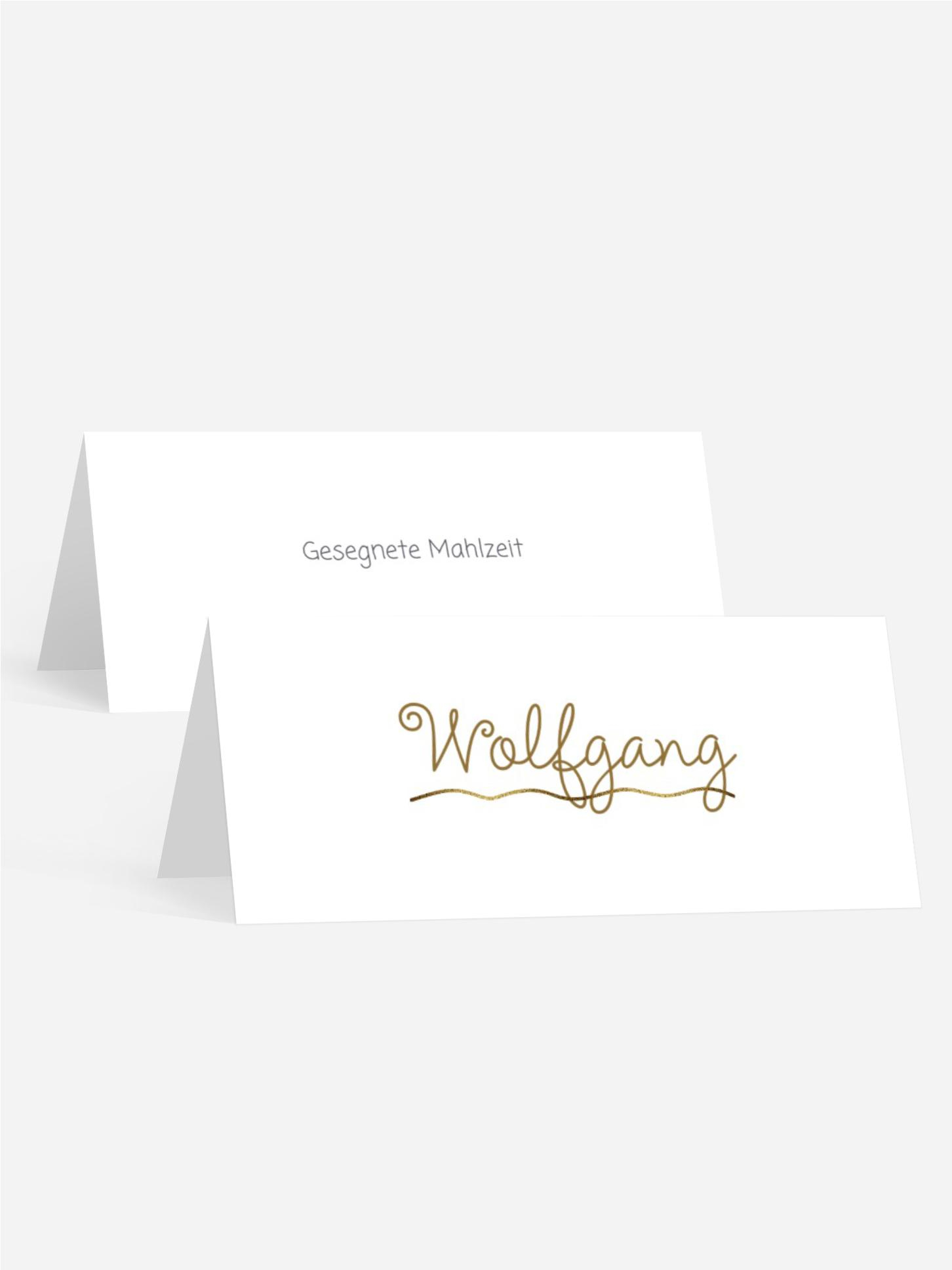 Tischkarte Kommunion Leuchtendes Kreuz