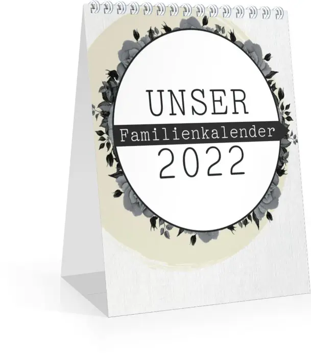 Wochen-Tischkalender Blumenkranz