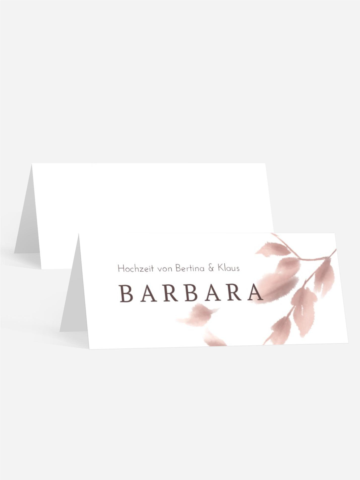 Tischkarte Liebes Anmerkung