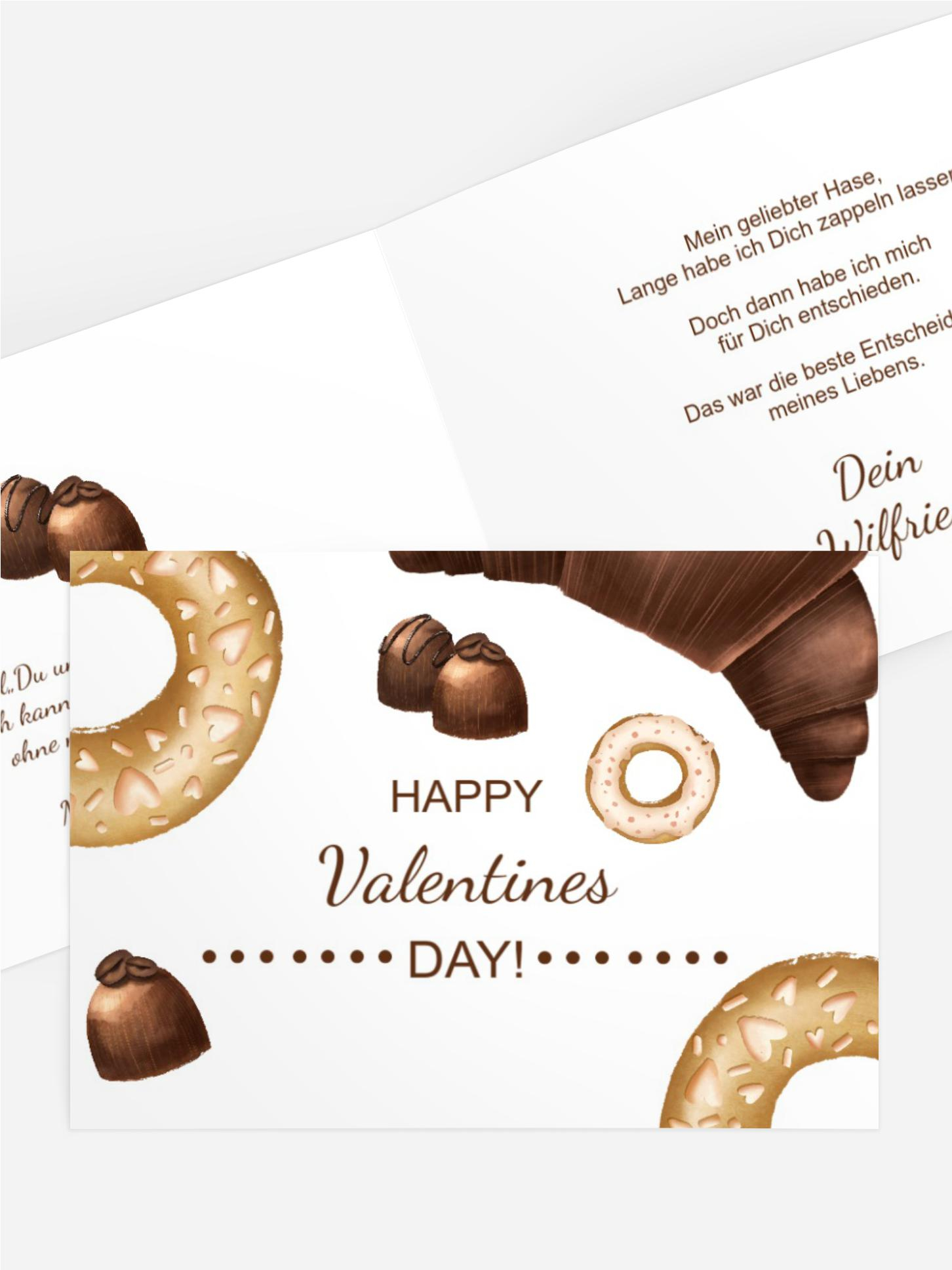 Valentinskarte Süßer Ballon