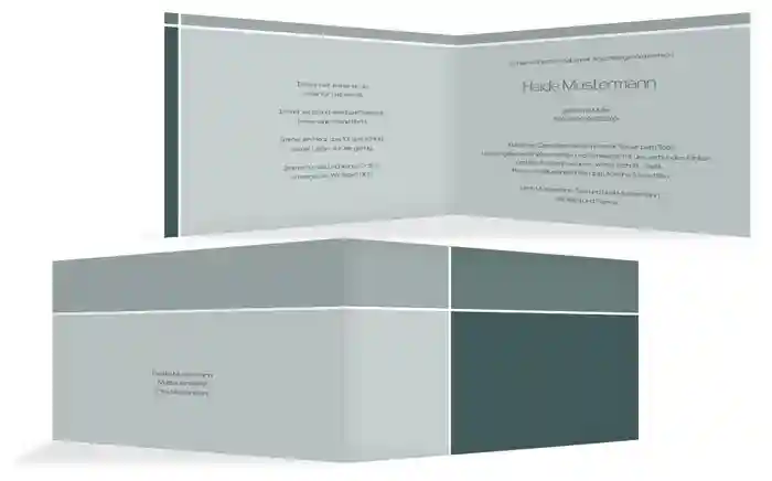 Dankeskarte discreet cross quer