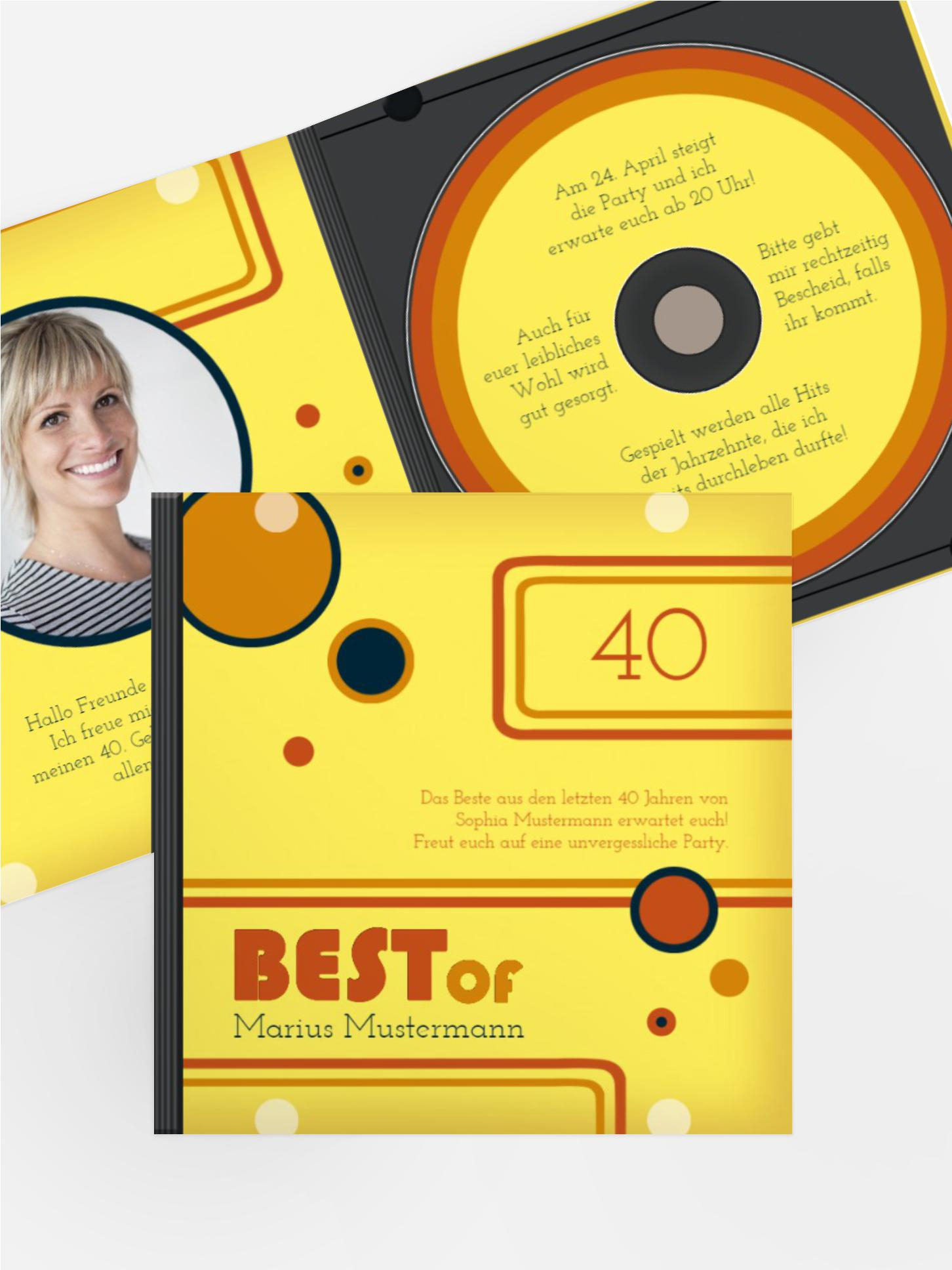 Geburtstagseinladung Best Of CD Foto 40