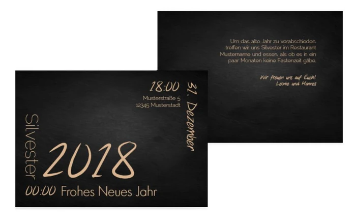 Neujahrskarte Wortkarussell