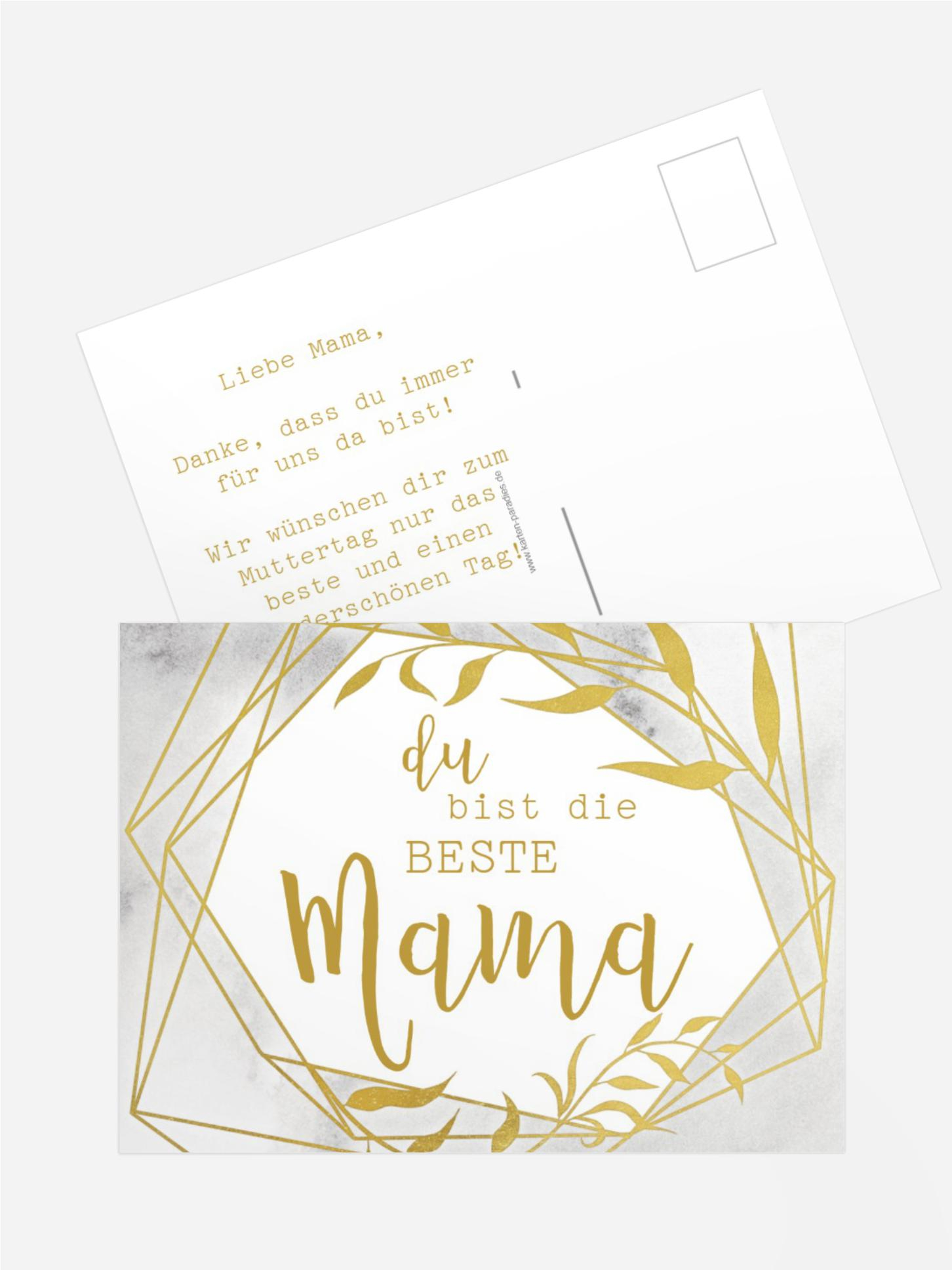 Muttertagskarte Geometrisch