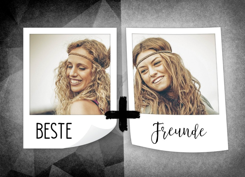 Fotospruchkarte Beste Freunde