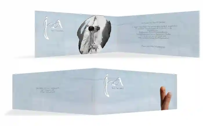 Einladung zur Hochzeit Fingerpaar