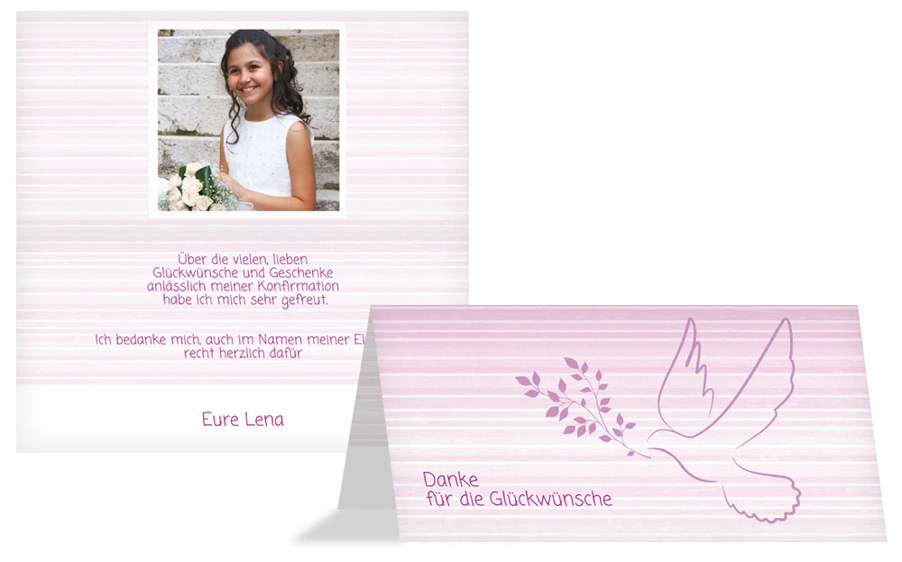 Dankeskarte Kommunion_Taube 2 Dankeskarte Kommunion_Taube 2