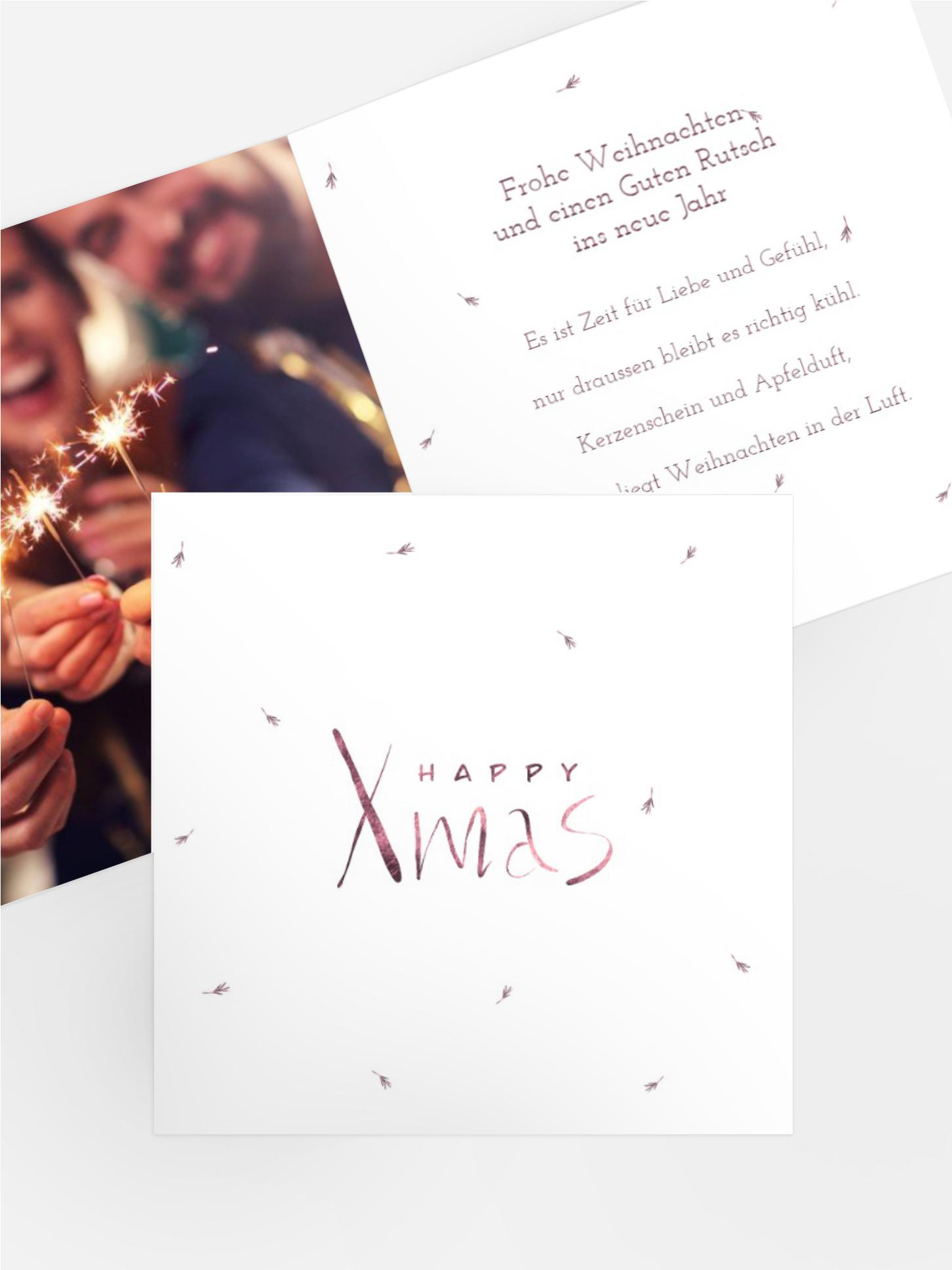 Foto Weihnachtsgrußkarte