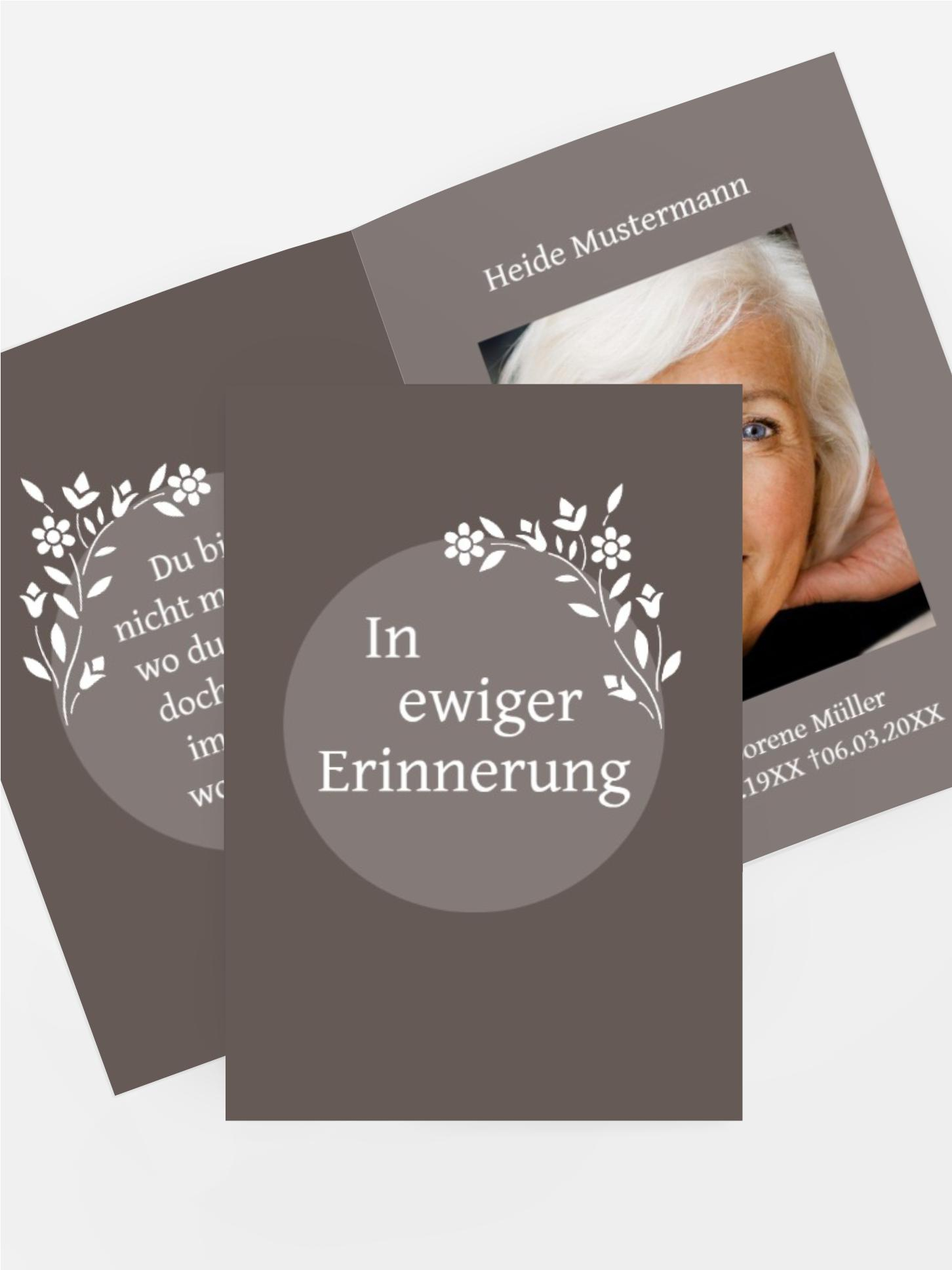 Sterbebildkarte Kreis