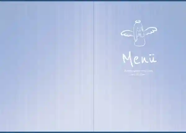 Menükarte Kommunion Angel