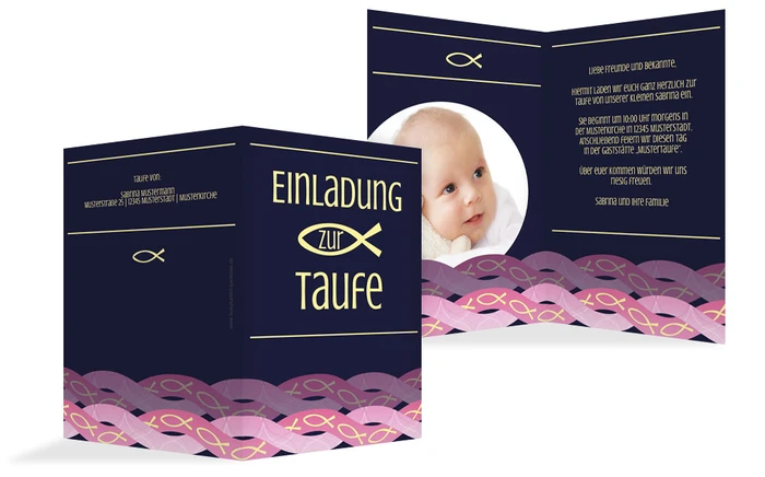 Taufkarte Ichthys