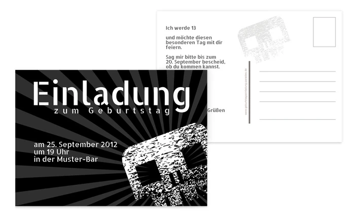 Karte zum Geburtstag skully Karte zum Geburtstag skully