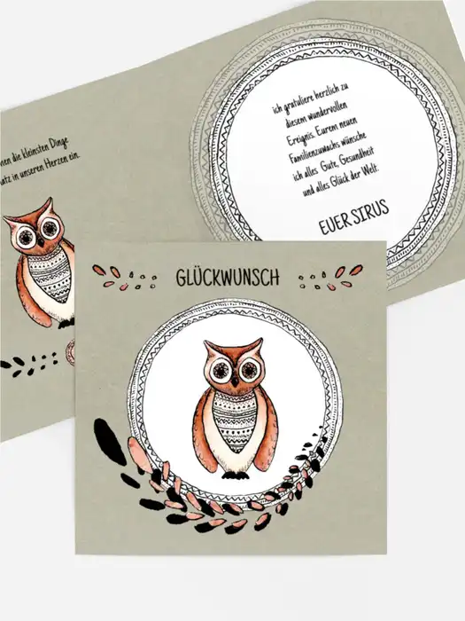 Vintage Eule Vintage Eule