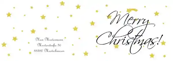 Weihnachtsgrußkarte Sterne