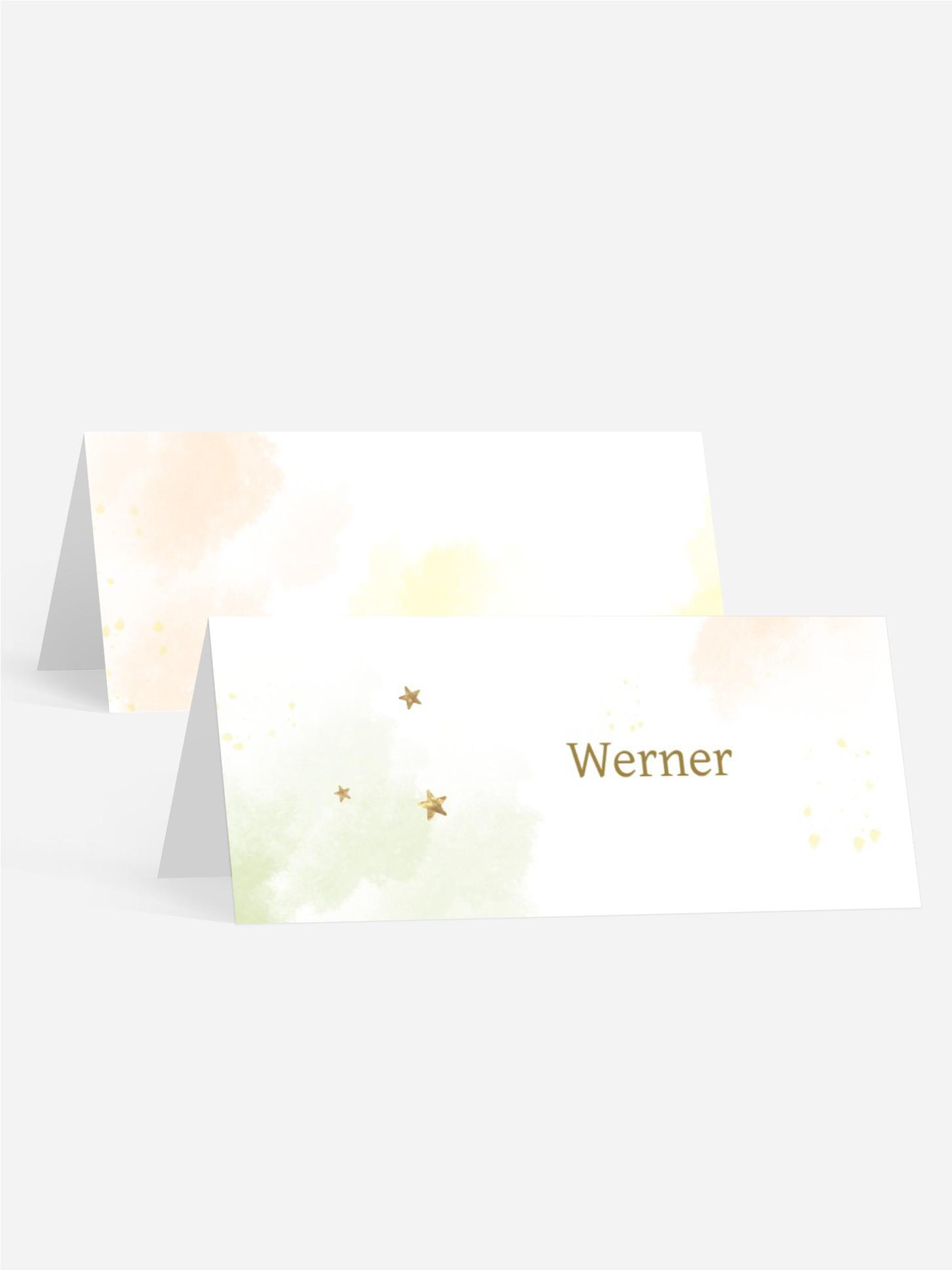 Tischkarte Geburtstag Zauberstaub