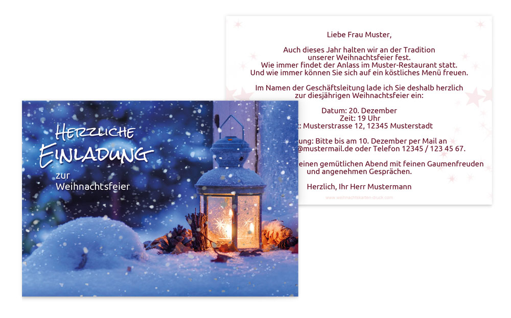 Einladung Weihnachten Geschäft Laterne Einladung Weihnachten Geschäft Laterne