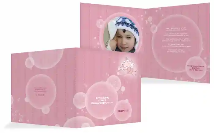 Einladungskarte magic bubbles Foto Einladungskarte magic bubbles Foto
