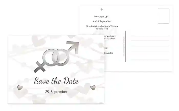 Save the Date Im Zeichen der Liebe