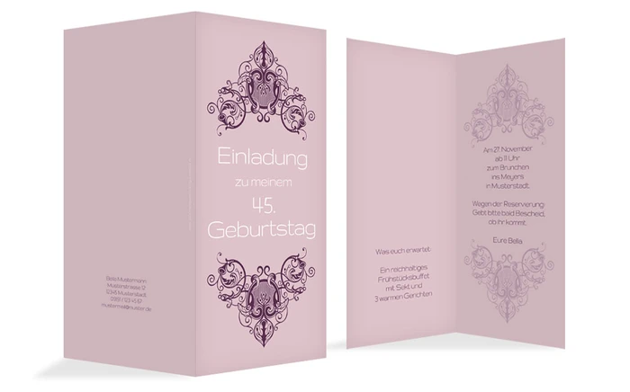 Karte zum Geburtstag Vintage Karte zum Geburtstag Vintage