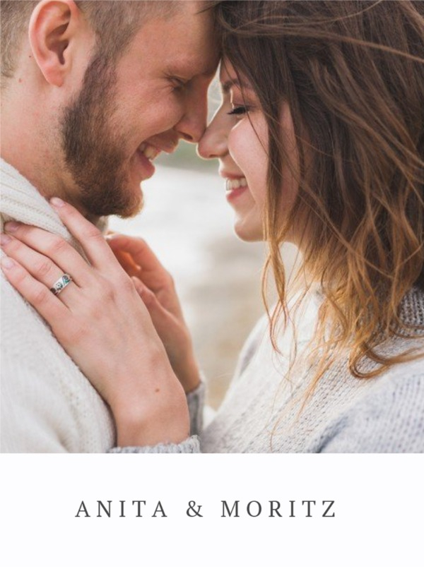 Fotomagnete zur Hochzeit Dezent Leaf