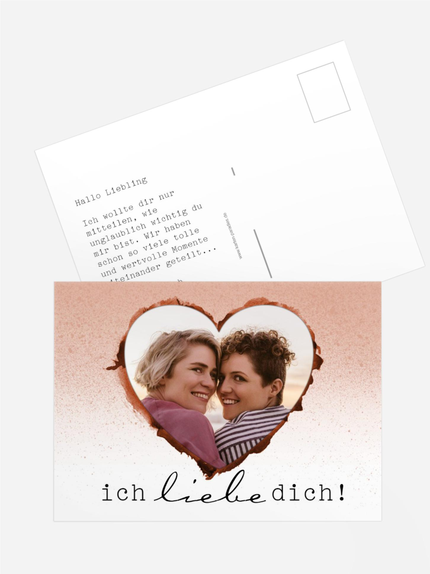 Fotospruchkarte Liebe