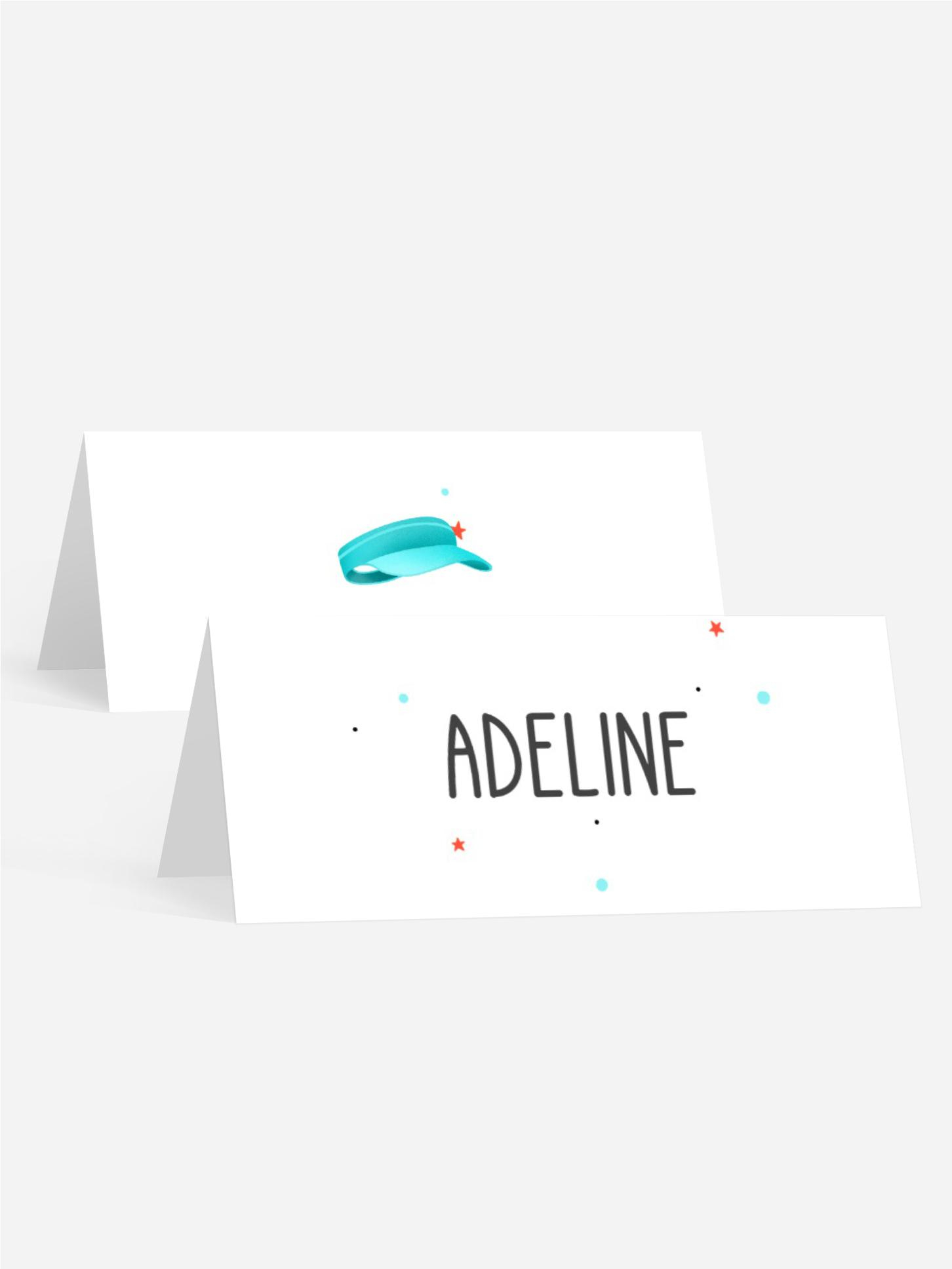 Tischkarte Jugendliche Geburtstag Kuchen für den Sportler!