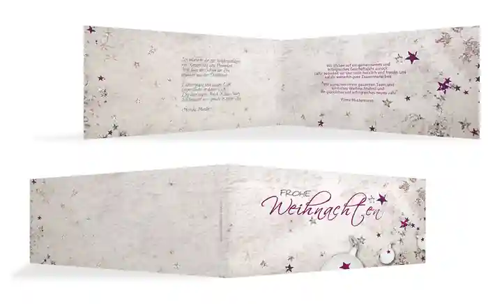 Weihnachtskarte Geschäftlich Sternenstaub