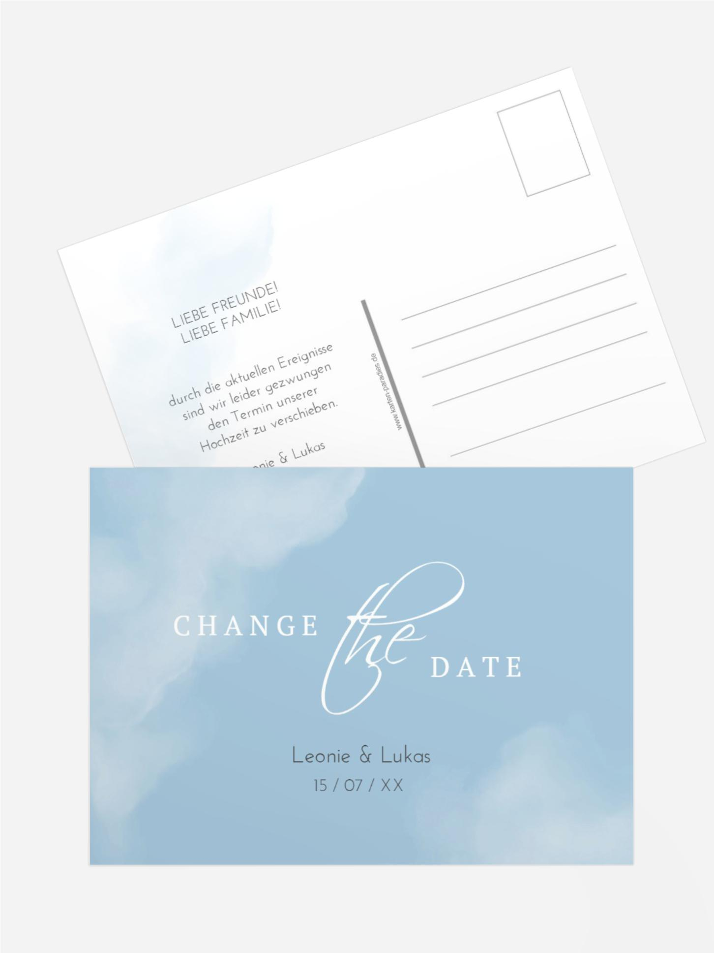 Change The Date Karte Fly together