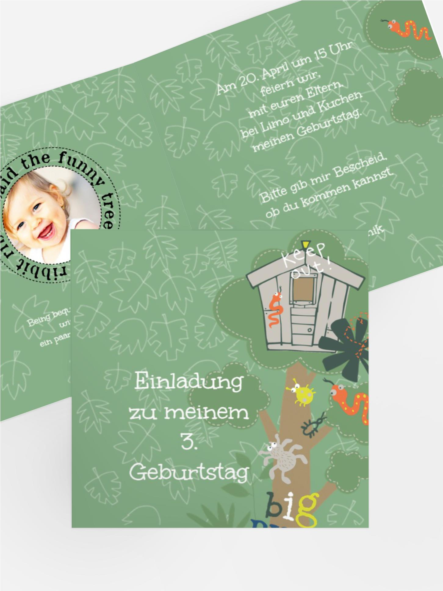 Einladungskarte Geburtstag Dschungel