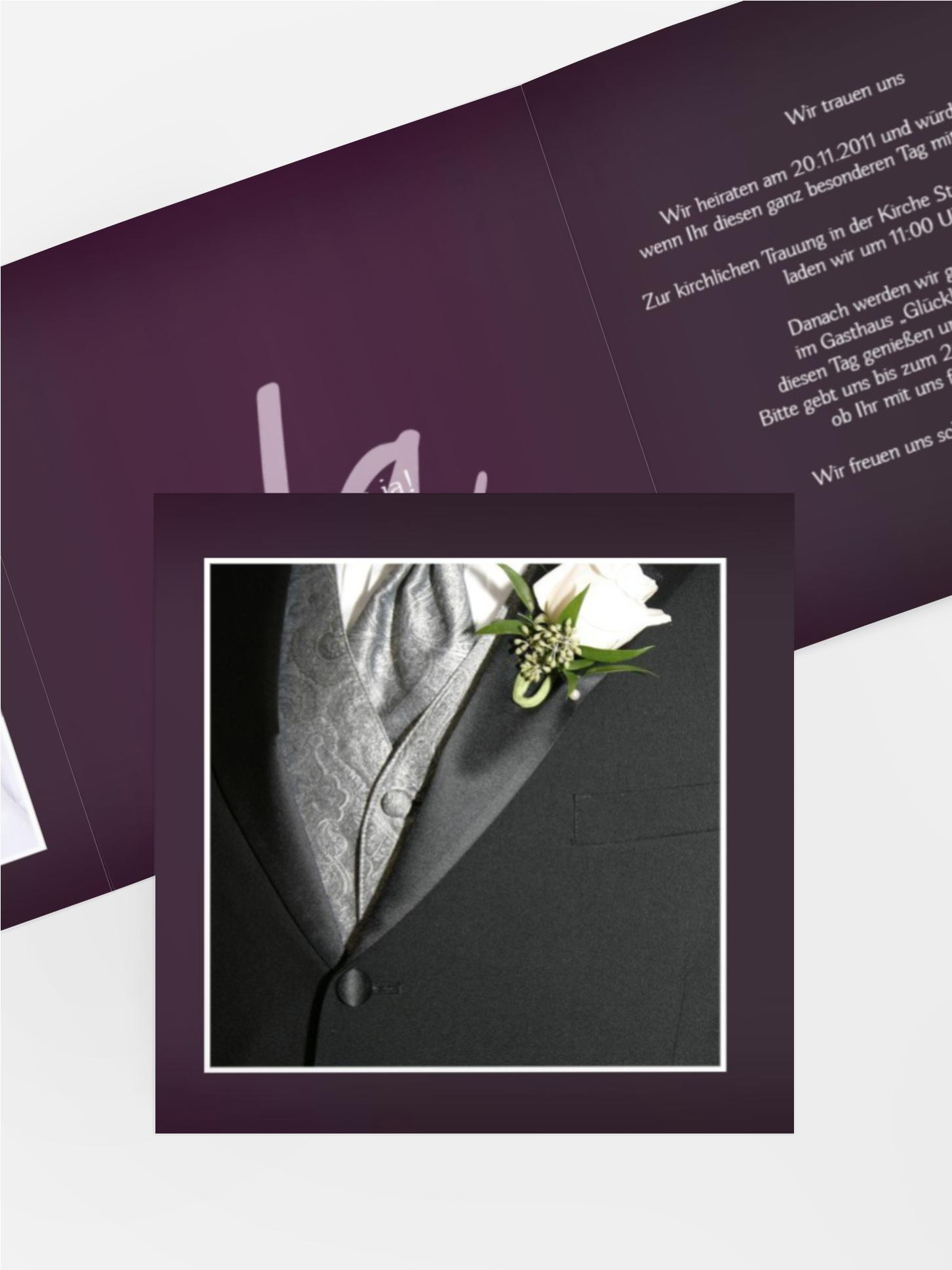 Hochzeitseinladung 3 ewige Verbindung