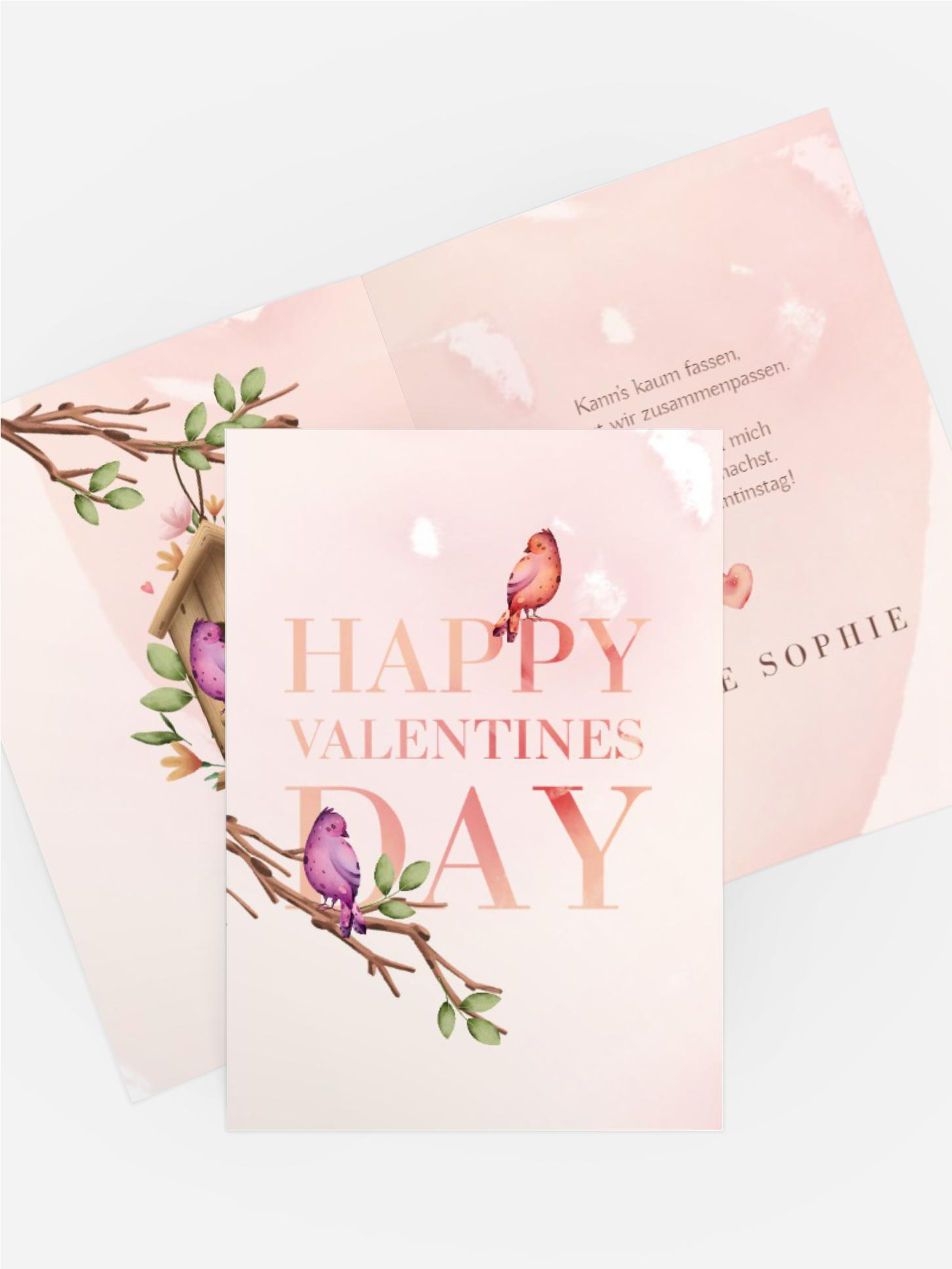 Valentinskarte Liebe ist überall