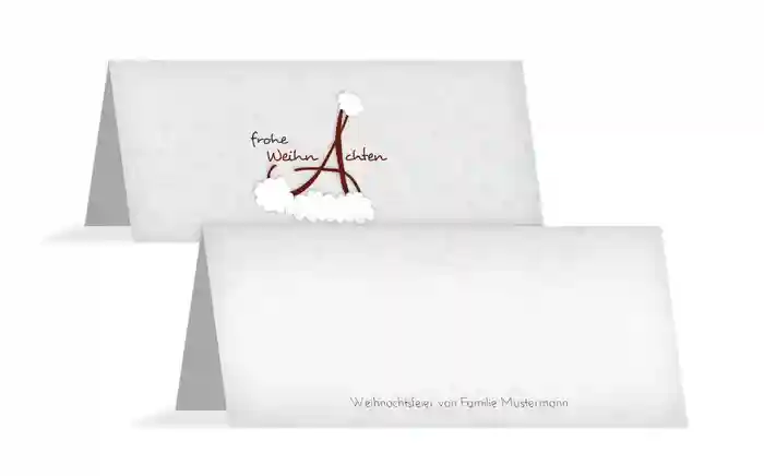 Weihnachts Tischkarte A_Mütze