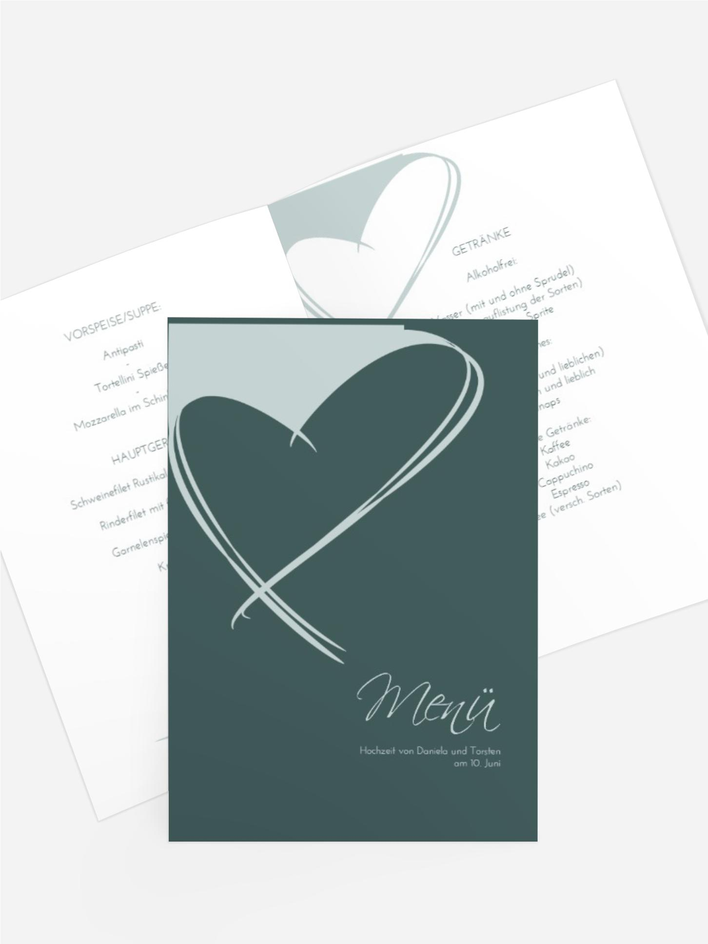 Menükarte Doppelherz