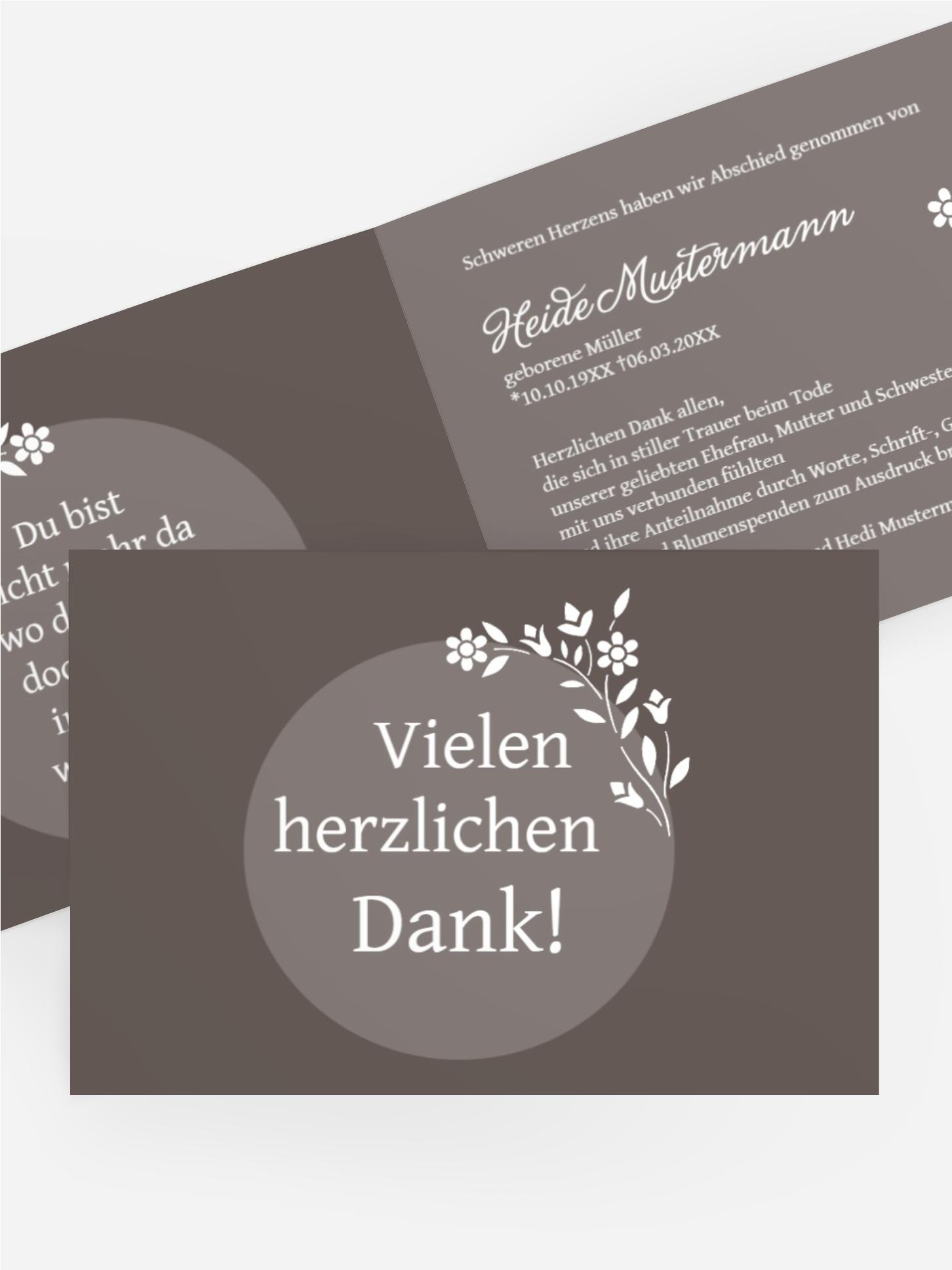 Dankeskarte Kreis quer