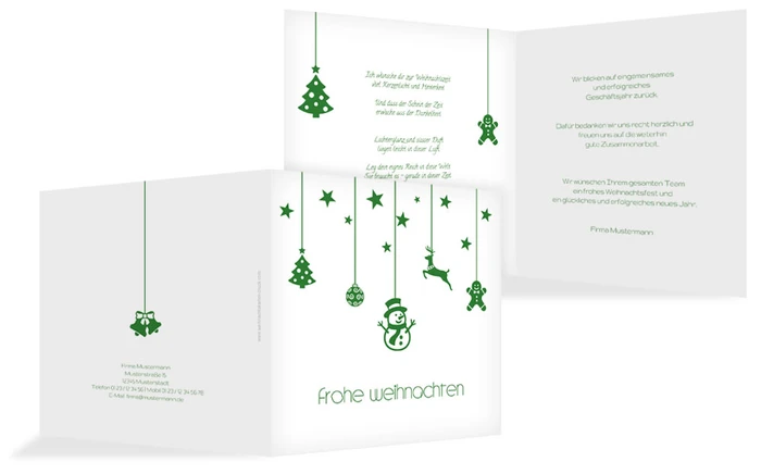 Grußkarte zu Weihnachten Geschäftlich Schmuckelemente Grußkarte zu Weihnachten Geschäftlich Schmuckelemente