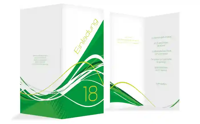 Einladungskarte Geburtstag Welle 18