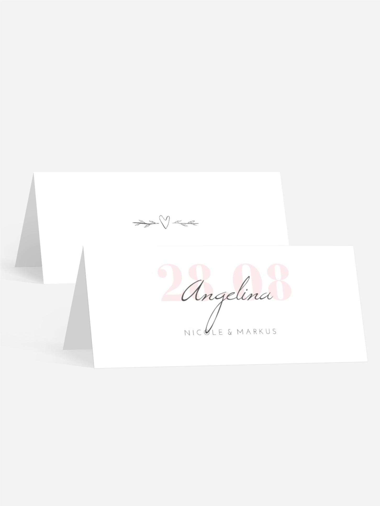 Tischkarte Herzensziel