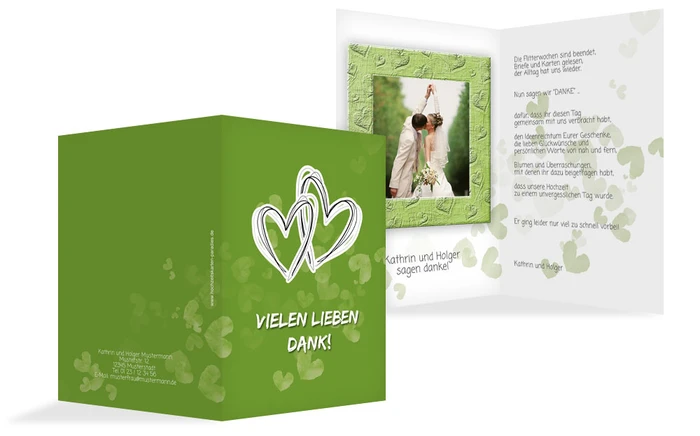 Dankeskarte Liebesglück