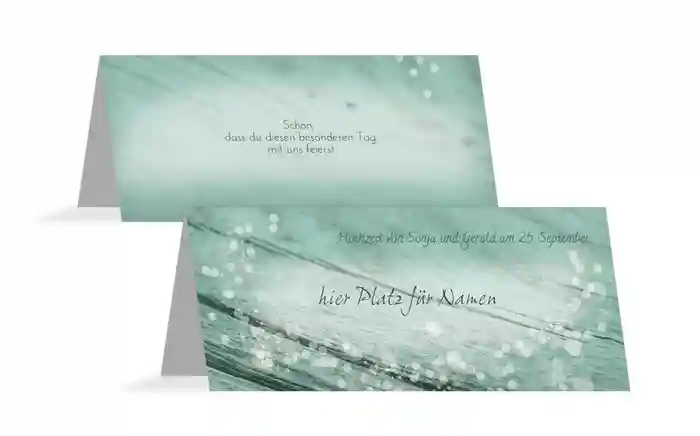 Tischkarte Hochzeit Eheringe Tischkarte Hochzeit Eheringe
