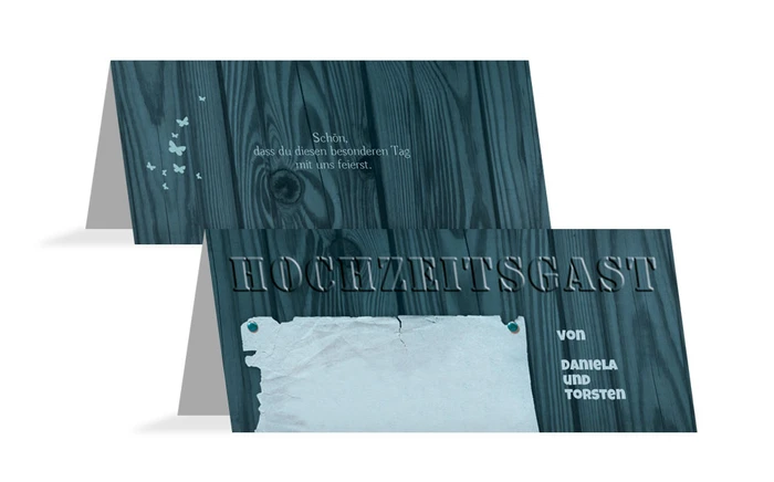 Tischkarte Steckbrief