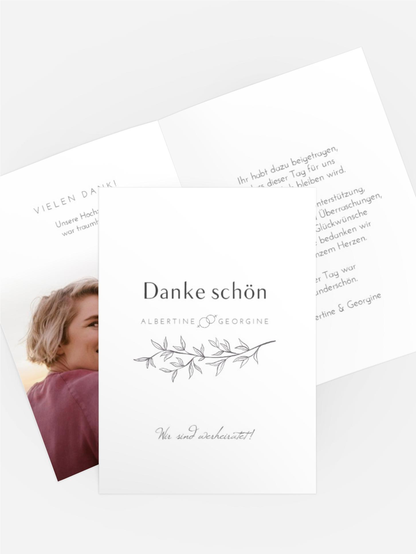 Dankeskarte XX Rankenglück