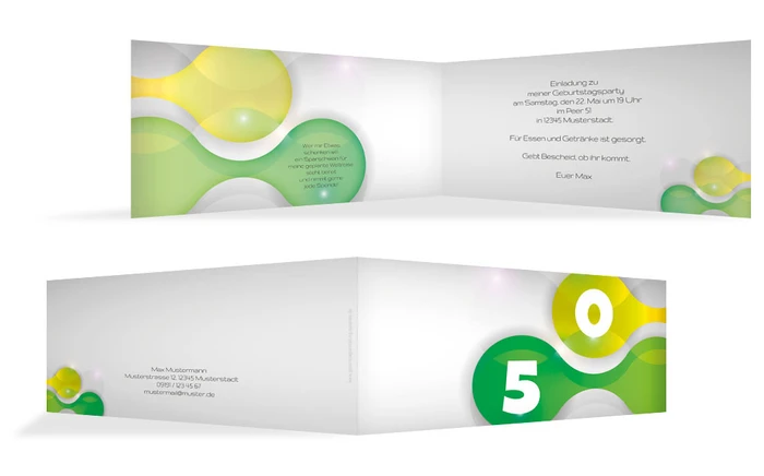 Geburtstagskarte Highlight 50 Geburtstagskarte Highlight 50