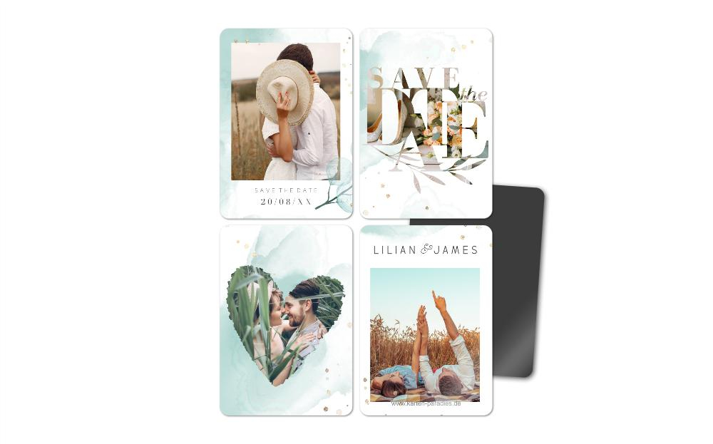 Fotomagnete zur Hochzeit Wolkenbaum