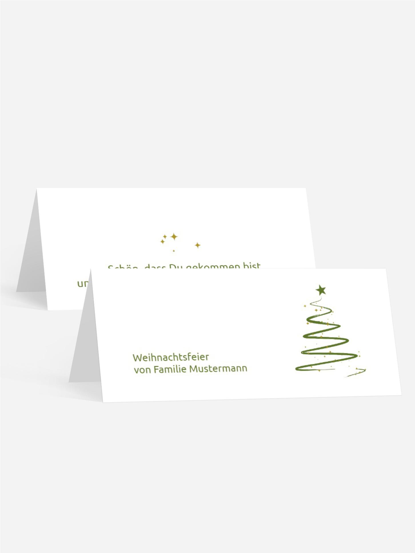 Weihnachtstischkarte Wunderbaum