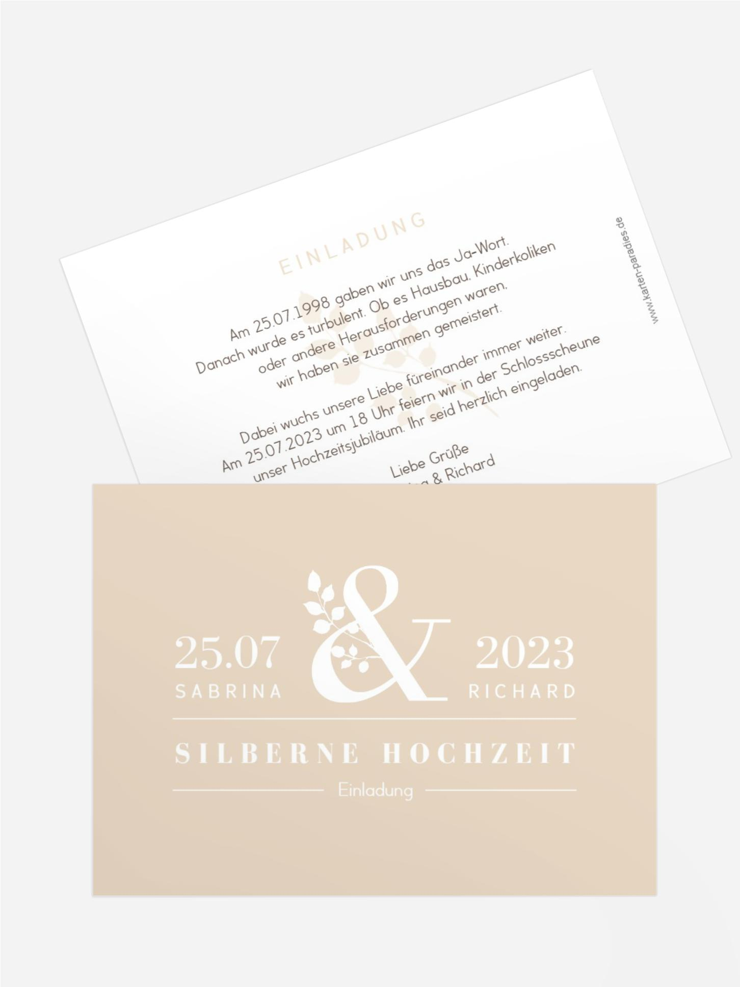 Hochzeitsjubiläen &-Zweig