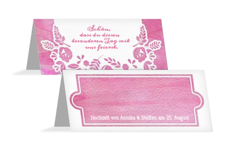 Hochzeitstischkarte Vogelpaar Hochzeitstischkarte Vogelpaar
