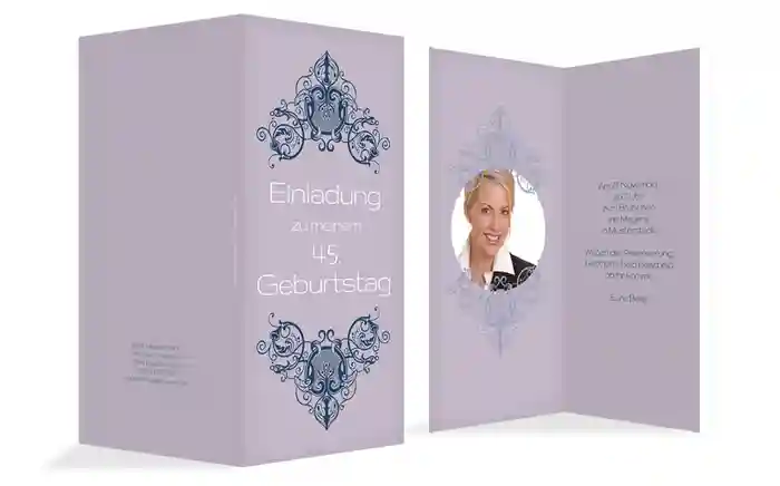 Geburtstagskarte Vintage Foto